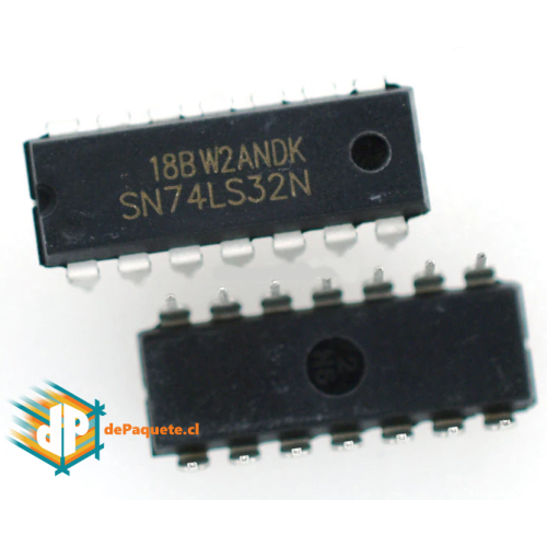 Compuerta Lógica OR cuádruple 74LS32 DIP14